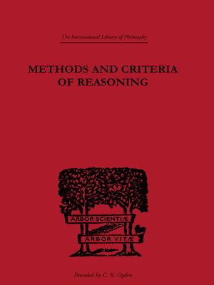 cover image of Methods and Criteria of Reasoning